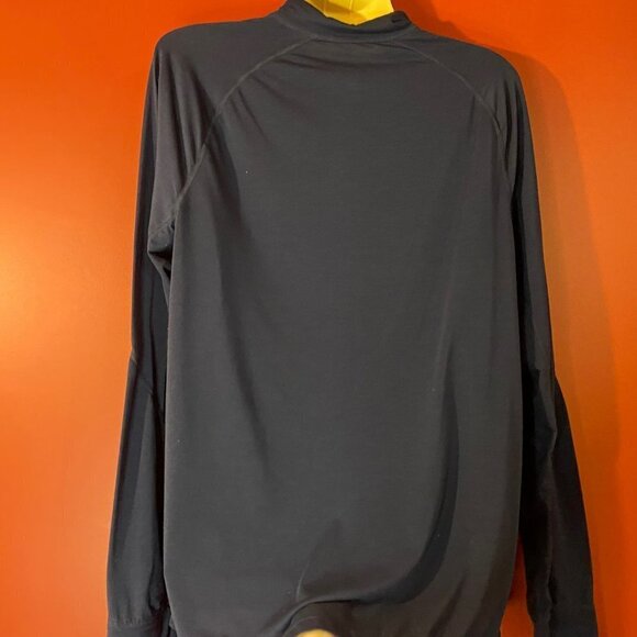 Paradox Men's Navy Blue 1/4 Zip Dri-Release Long Sleeved Shirt - Size Large - Picture 2 of 3